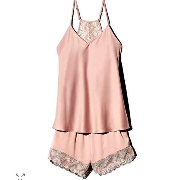 Flora Nikrooz Ada Charmeuse Cami & Short Set Blush - XS - Picture 1 of 8